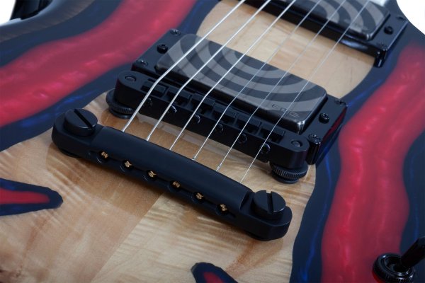 Wylde Audio Barbarian Special Edition Electric Guitar, Blood River Burl