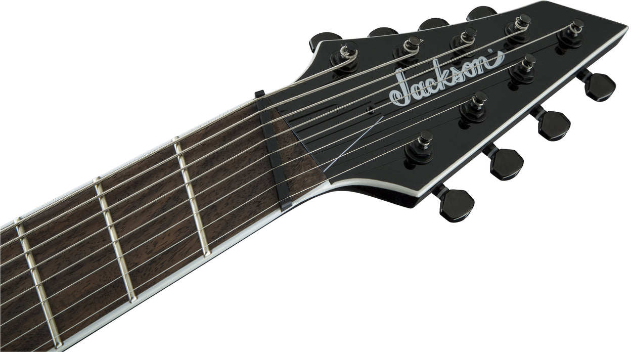Jackson X Series Soloist Arch Top SLAT8 MS, Laurel Fingerboard, Multi-Scale, Gloss Black