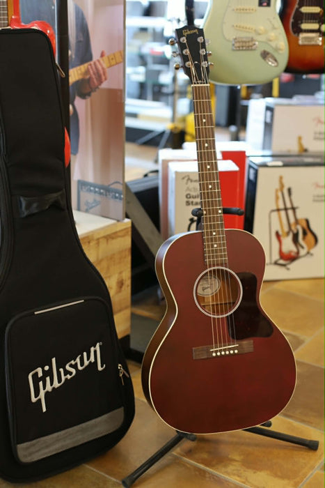Gibson L-00 Special Acoustic/Electric Guitar with Softshell Case - Satin Wine Red - B-Stock