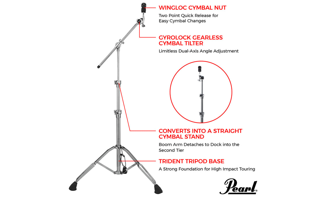 Pearl Cymbal Boom Stand