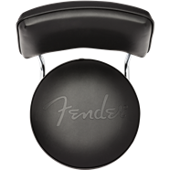 Fender Fender Blackout Backrest Barstool with Embossed Logo, 30"