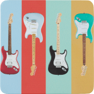 Fender Fender Stratocaster Modern Design Coaster Set
