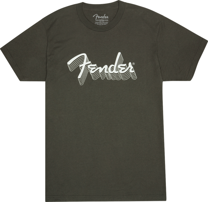 Fender Fender Reflective Ink T-Shirt, Charcoal, M