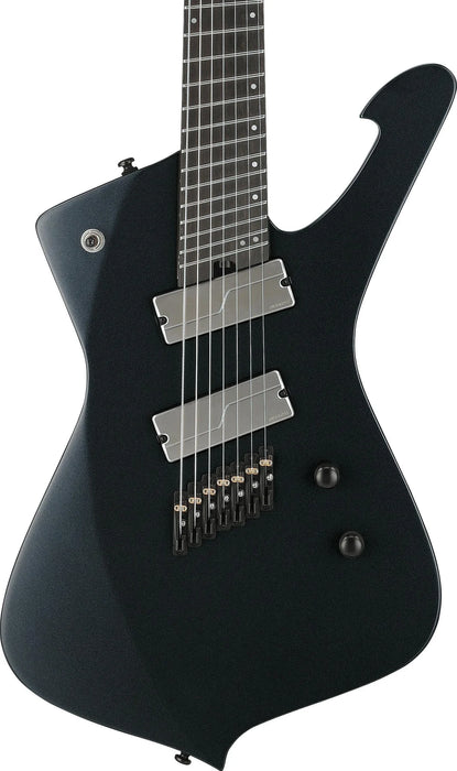 Ibanez ICMS721IPT Iceman Axe Desing Lab Multi-Scale 7-String Electric Guitar w/Bag, Iron Pewter