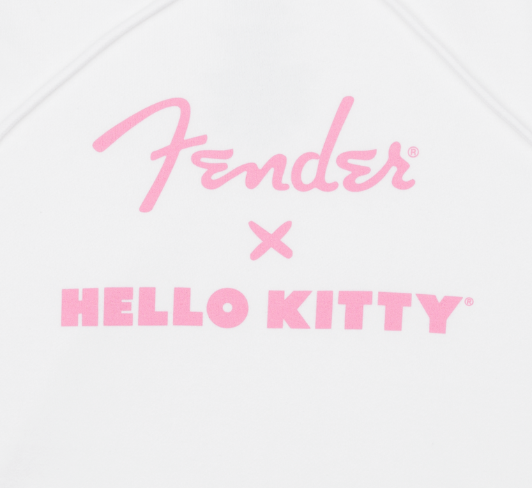 Fender x Hello Kitty White Sleeve Logo Hoodie, M