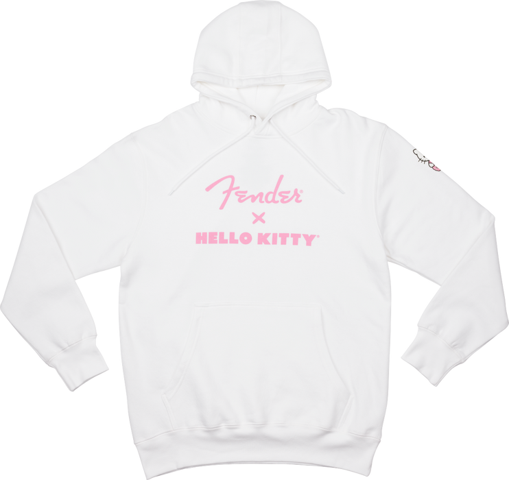 Fender x Hello Kitty White Sleeve Logo Hoodie, L