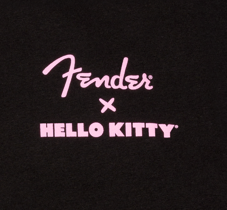 Fender x Hello Kitty Black Back Logo Tee, S