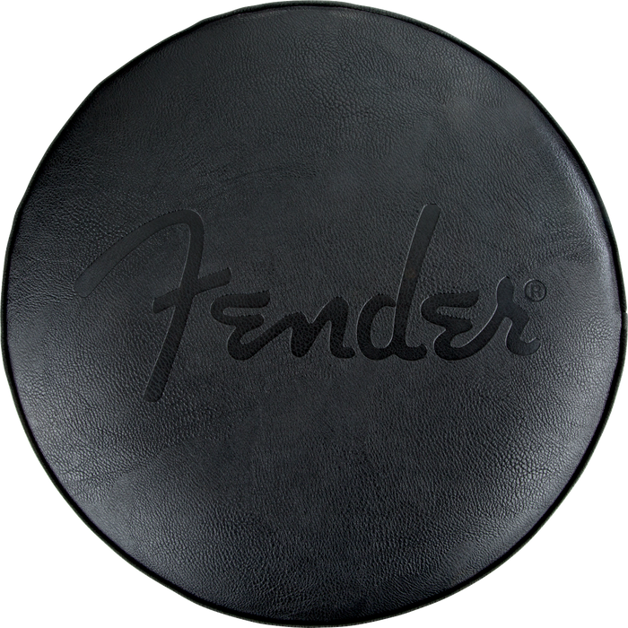 Fender Embossed Black Logo Barstool, Black/Black, 30"