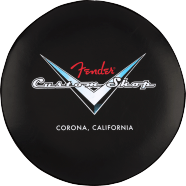 Fender Fender Custom Shop Chevron Logo Barstool, Black/Chrome, 24"