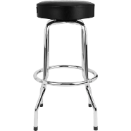 Fender Fender Spaghetti Logo Pick Pouch Barstool, Black/Chrome, 30"
