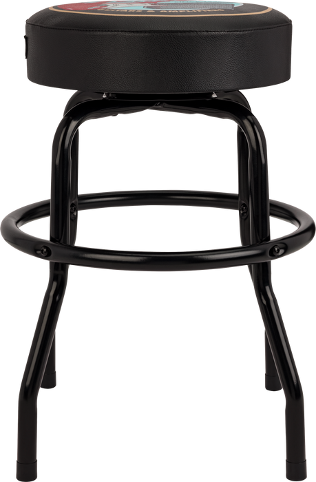 Fender Guitars & Amps Pick Pouch Barstool, Black/Black, 24"