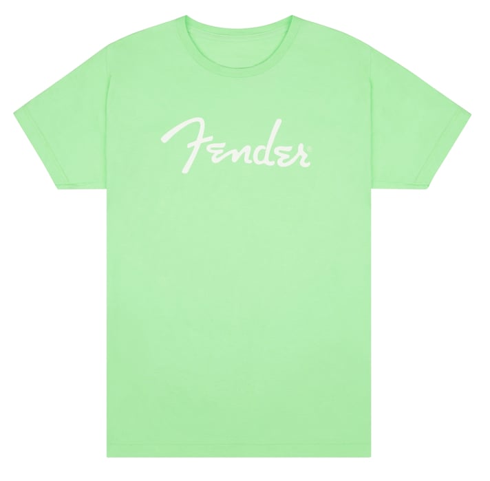 Fender Fender Spaghetti Logo T-Shirt, Surf Green, S