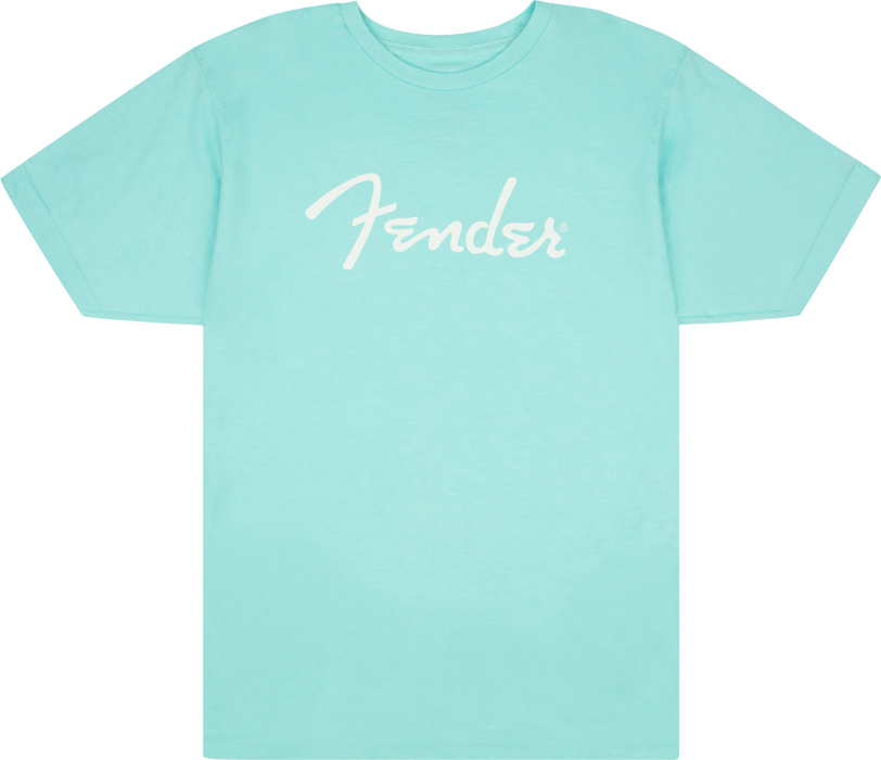 Fender Fender Spaghetti Logo T-Shirt, Daphne Blue, L