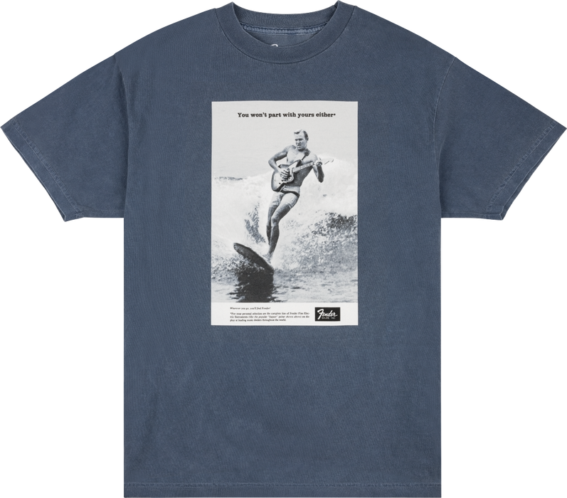 Fender Vintage Ad Surfer Tee, Ocean, L