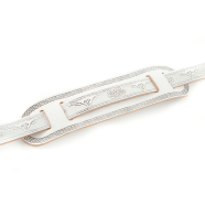 Gretsch Gretsch Vintage Tooled Leather Guitar Strap, White