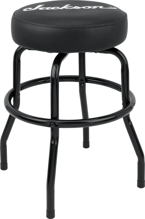 Jackson Logo Barstool, Black 24"