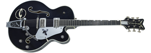 Gretsch G6136T-CSTRR Custom Shop Rich Robinson "Magpie" w/ Bigsby, Ebony Fingerboard, Raven's Breast Blue Relic
