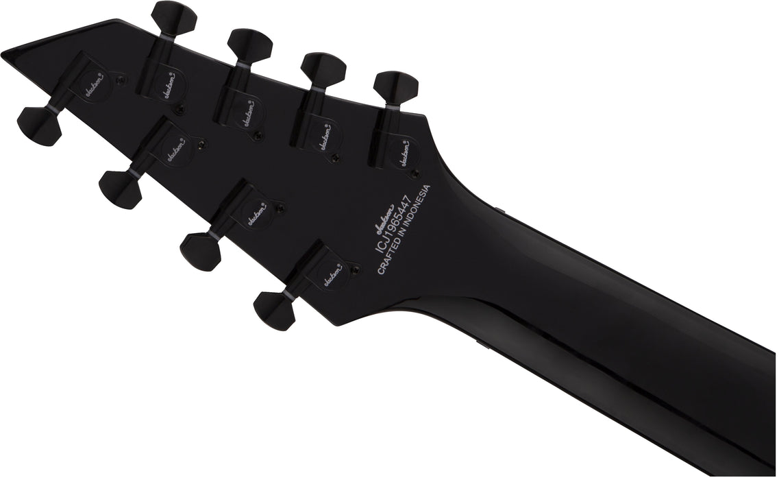Jackson X Series Soloist Arch Top SLATX8Q MS, Laurel Fingerboard, Multi-Scale, Transparent Black Burst