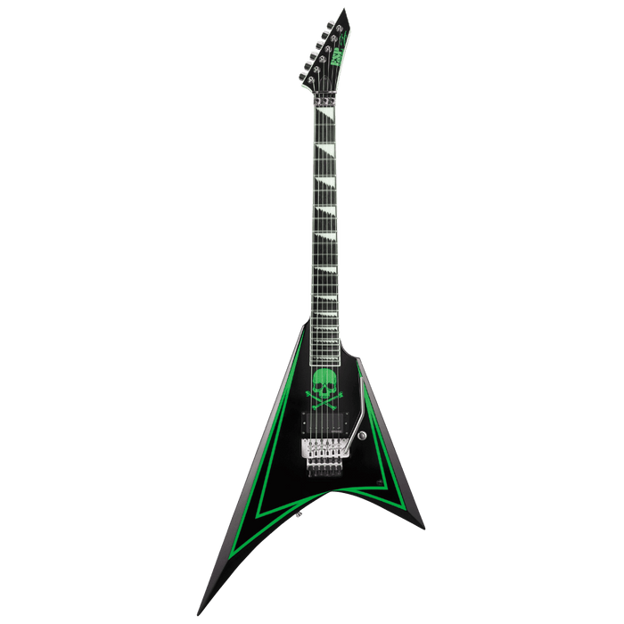 ESP Alexi Laiho Greeny, Black Finish with Lime Green