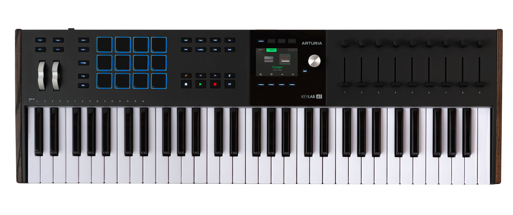 Arturia KeyLab 61 MK3 Universal MIDI Controller Keyboard, Black