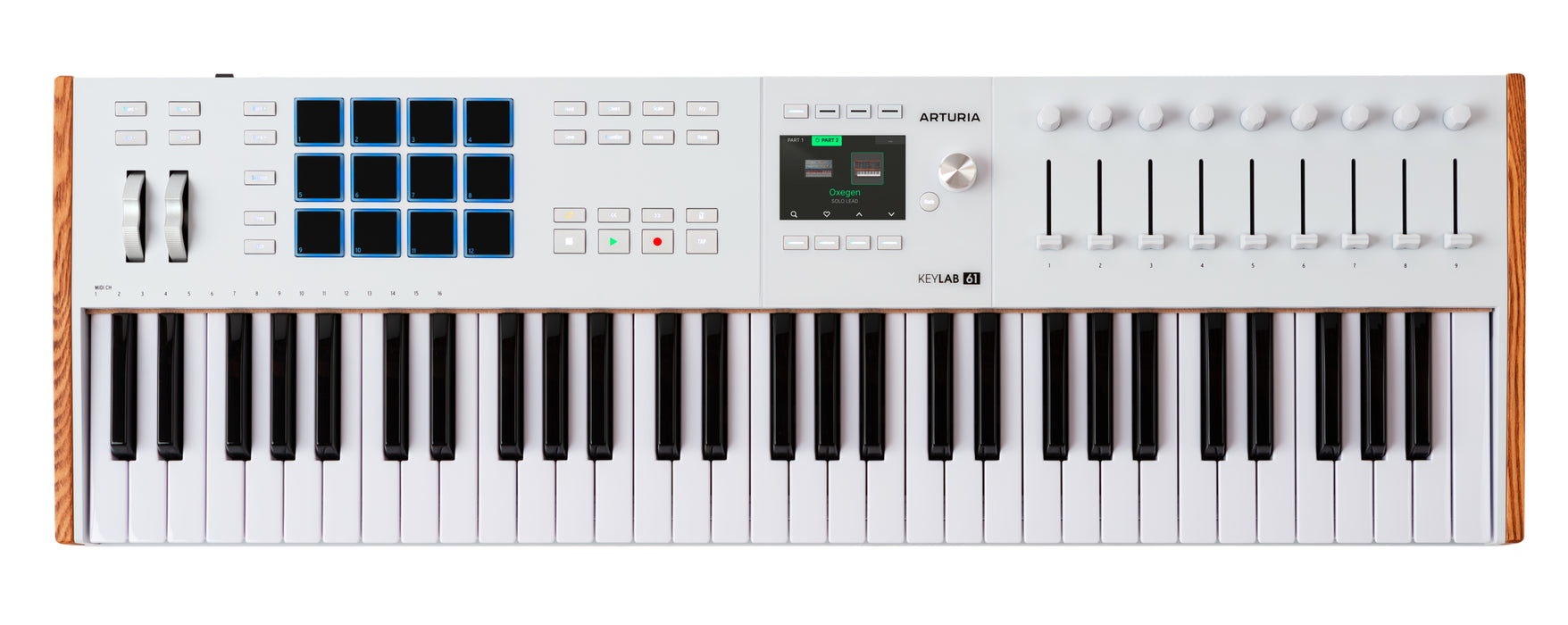 Arturia KeyLab 61 MK3 Universal MIDI Controller Keyboard, White