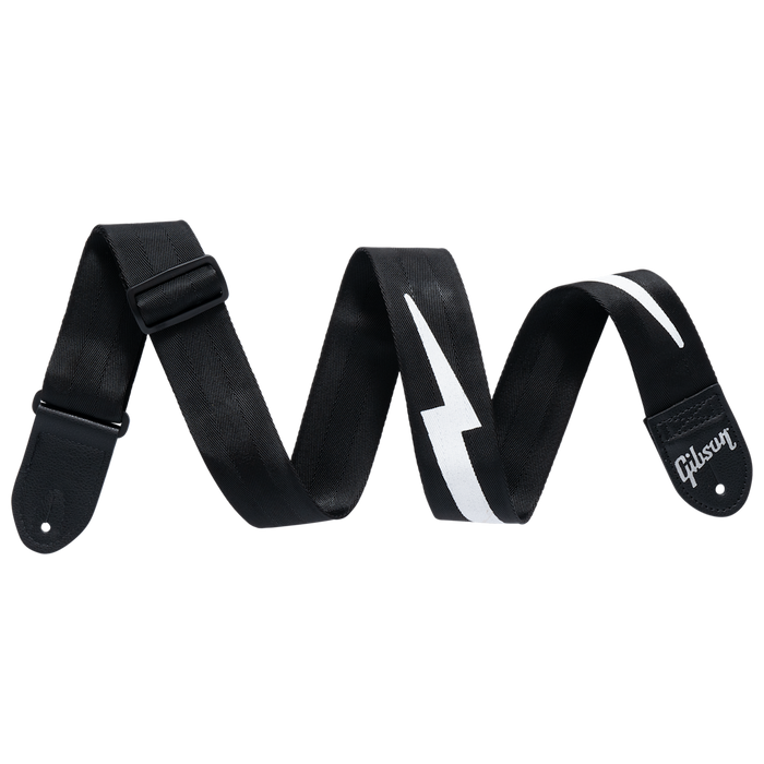 Gibson Lightning Bolt Seatbelt, Black