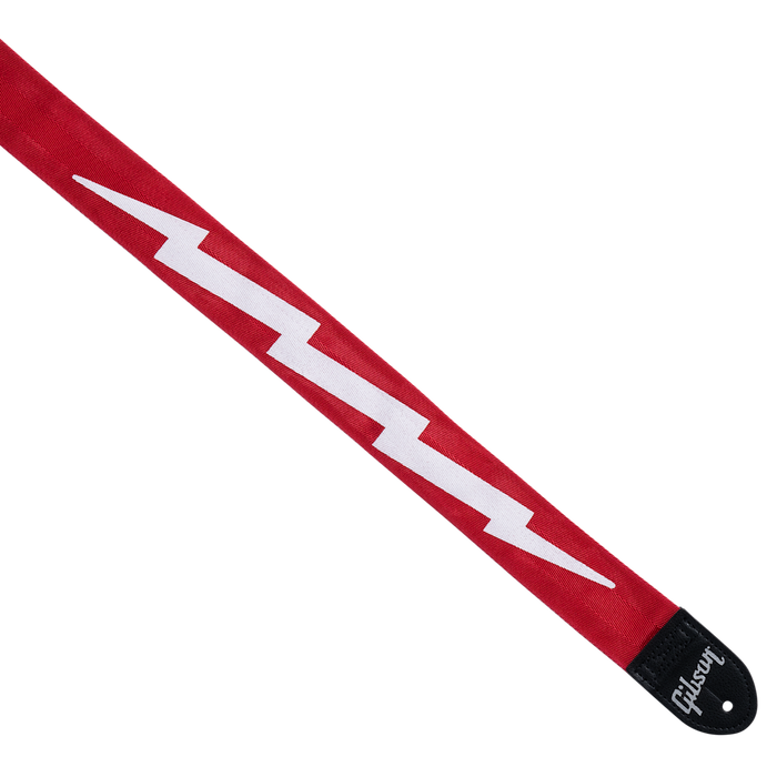 Gibson Lightning Bolt Seatbelt, Red