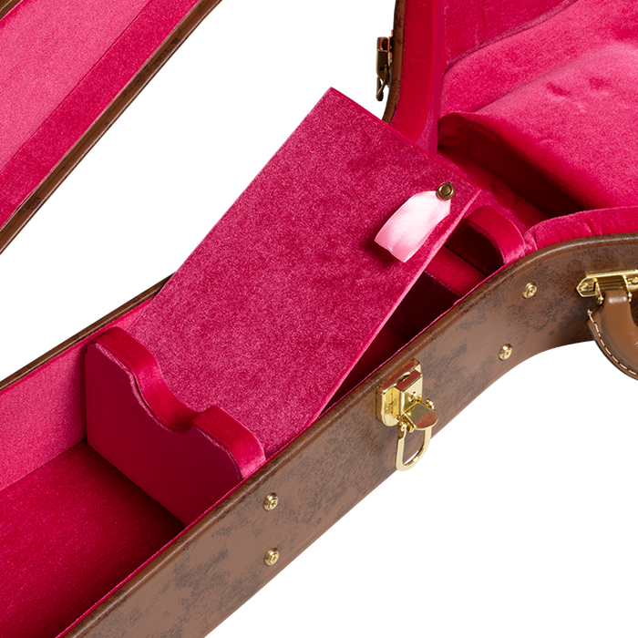 Gibson Lifton Historic 335 Hardshell Case, Brown/Pink