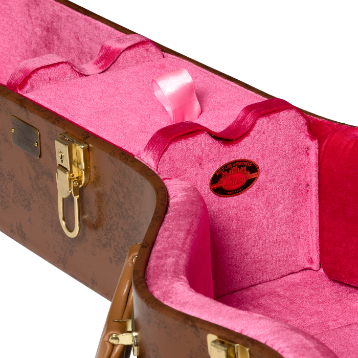 Gibson Lifton Historic J-185 Hardshell Case, Brown/Pink