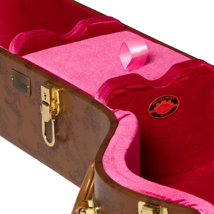 Gibson Lifton Historic SJ-200 Hardshell Case, Brown/Pink