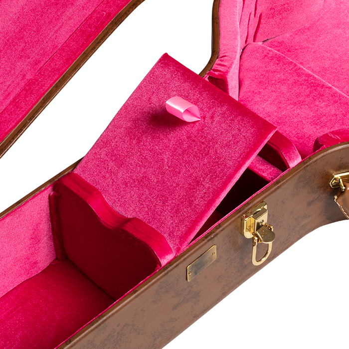 Gibson Lifton Historic SJ-200 Hardshell Case, Brown/Pink