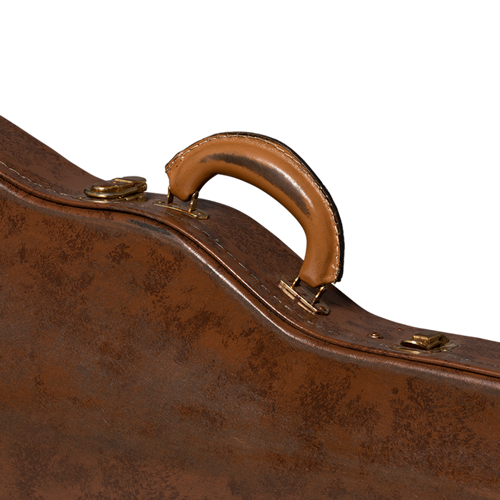 Gibson Lifton Historic "5-Latch" Les Paul Aged Hardshell Case, Brown/Pink