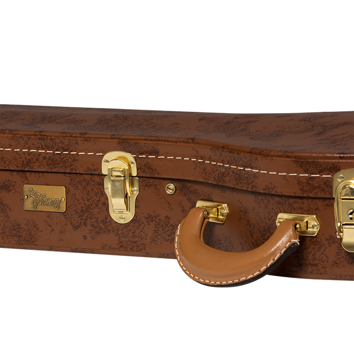 Gibson Lifton Historic "5-Latch" Les Paul Hardshell Case, Brown/Pink