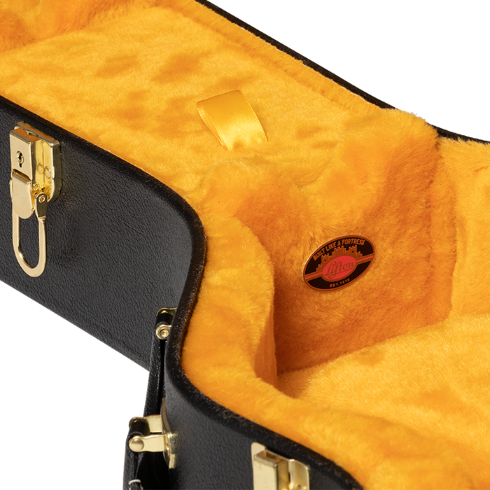 Gibson Lifton Historic ES-335 Hardshell Case, Black/Goldenrod