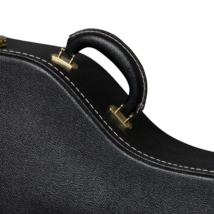 Gibson Lifton Historic Dreadnought Hardshell Case, Black/Goldenrod