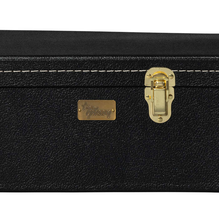 Gibson Lifton Historic Dreadnought Hardshell Case, Black/Goldenrod
