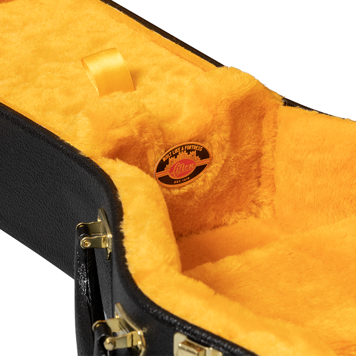 Gibson Lifton Historic Les Paul Hardshell Case, Black/Goldenrod