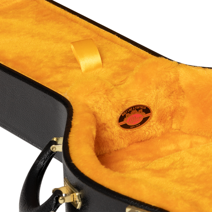 Gibson Lifton Historic SG Hardshell Case, Black/Goldenrod