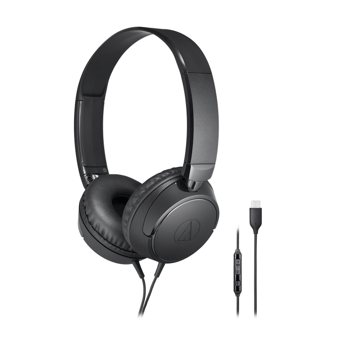 Audio-Technica Usb-C On-Ear Headphones, Black