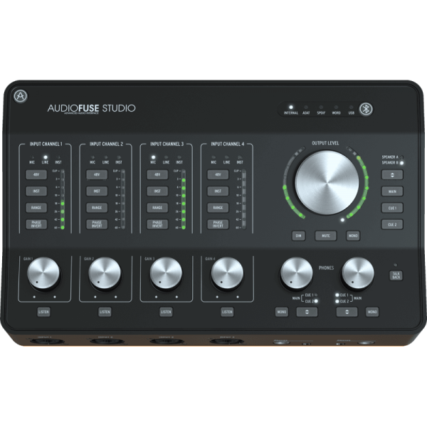 Arturia Audio Fuse Studio desktop interface, 4 mic/line pres