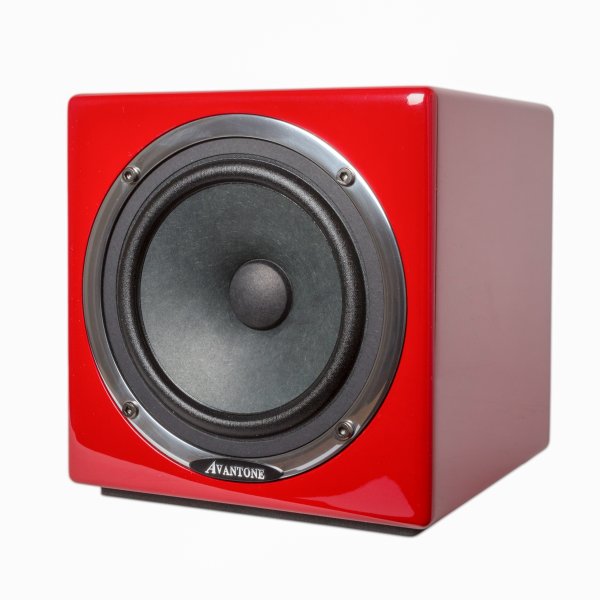 Avantone Pro AV-AREDMONO Active MixCube Powered Full-Range Mini Reference Monitors, Red (Single)