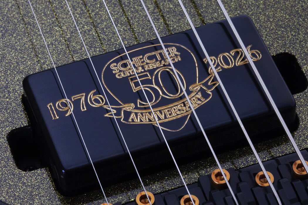 Schecter Avenger FR-S 50th Anniversary Left-Handed, Gold Burst