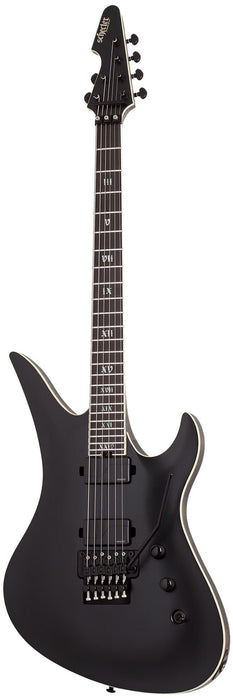 Schecter Avenger FR SLS Elite Evil Twin Electric Guitar, Satin Black