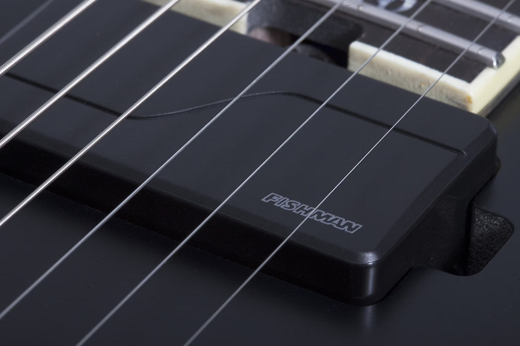 Schecter Avenger FR SLS Elite Evil Twin Electric Guitar, Satin Black