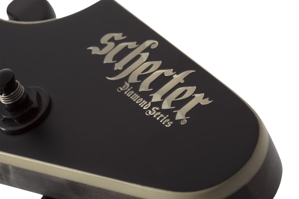 Schecter Avenger FR SLS Elite Evil Twin Electric Guitar, Satin Black