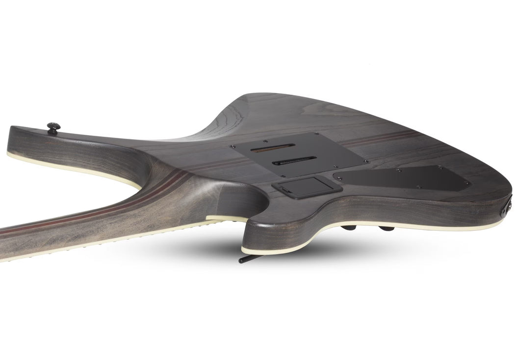 Schecter Avenger FR SLS Elite Evil Twin Electric Guitar, Satin Black