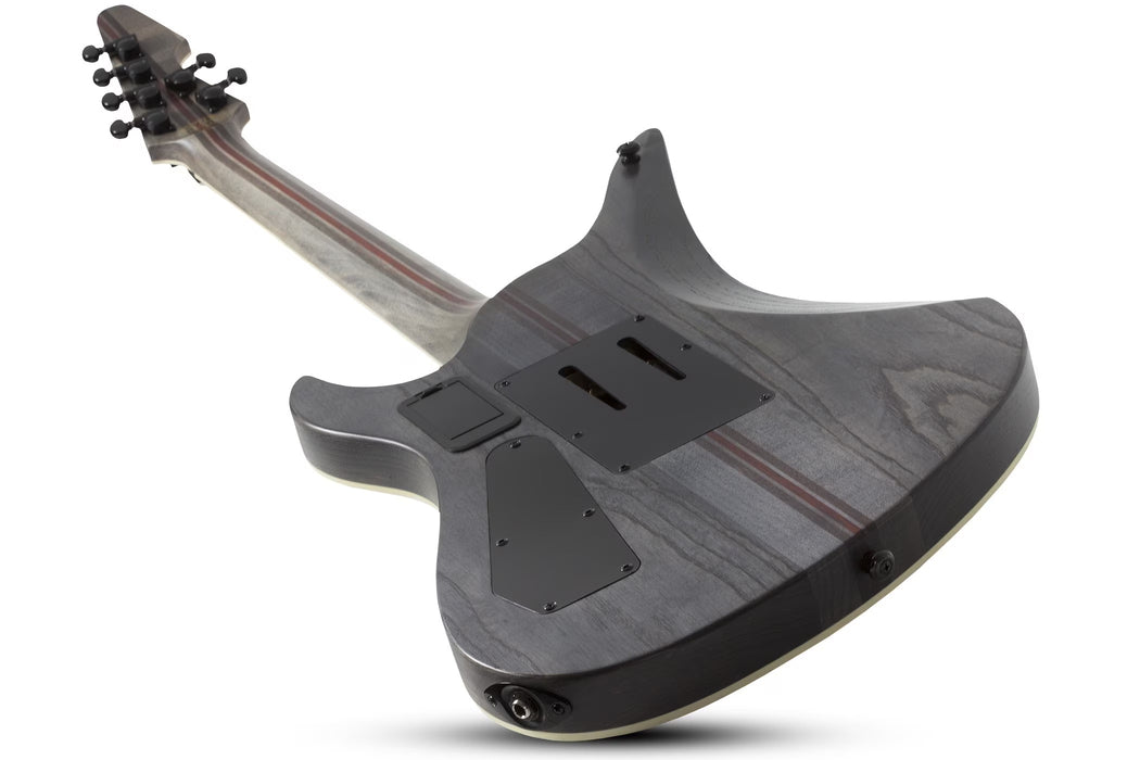 Schecter Avenger FR SLS Elite Evil Twin Electric Guitar, Satin Black