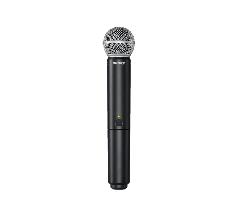 Shure Dual system with two BLX2/SM58 handheld transmitters with SM58 cardioid mics