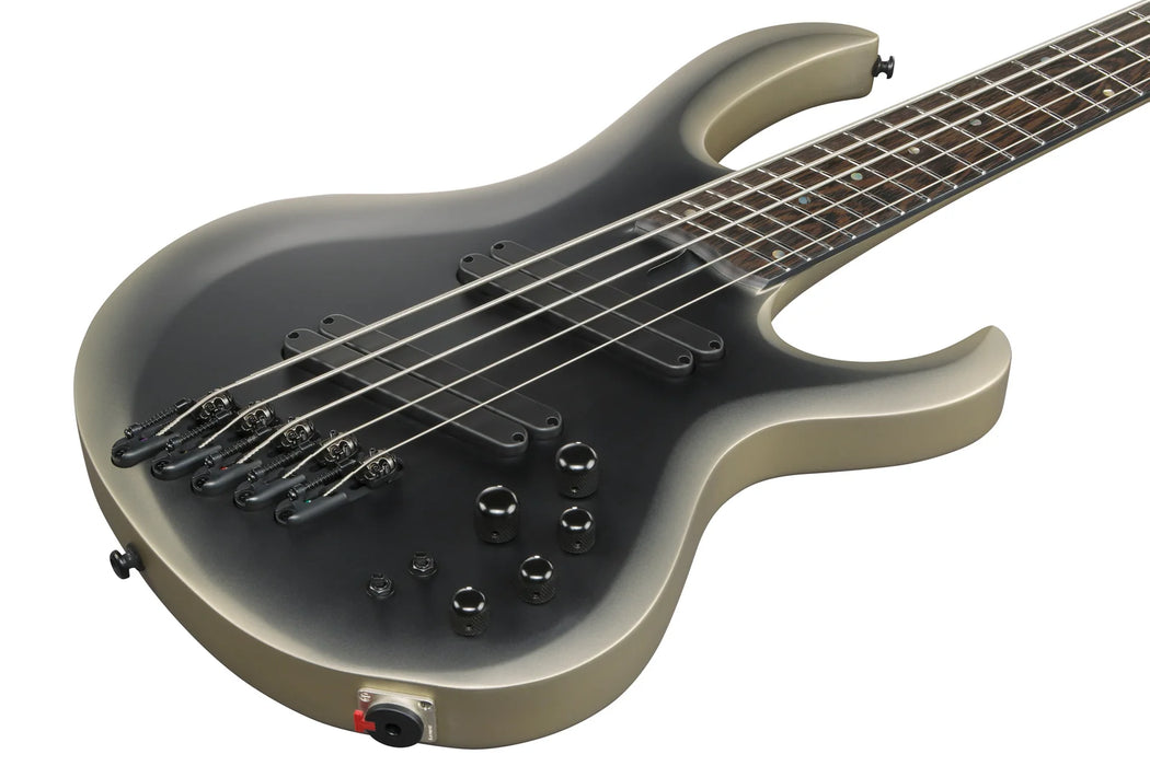 Ibanez BTB605MSSOM BTB Bass Workshop 5-String Multi-Scale Electric Bass w/Case, Solar Eclipse Matte