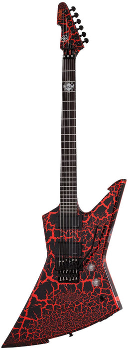 Schecter Balsac E-1 Fr Black Orange Crackle